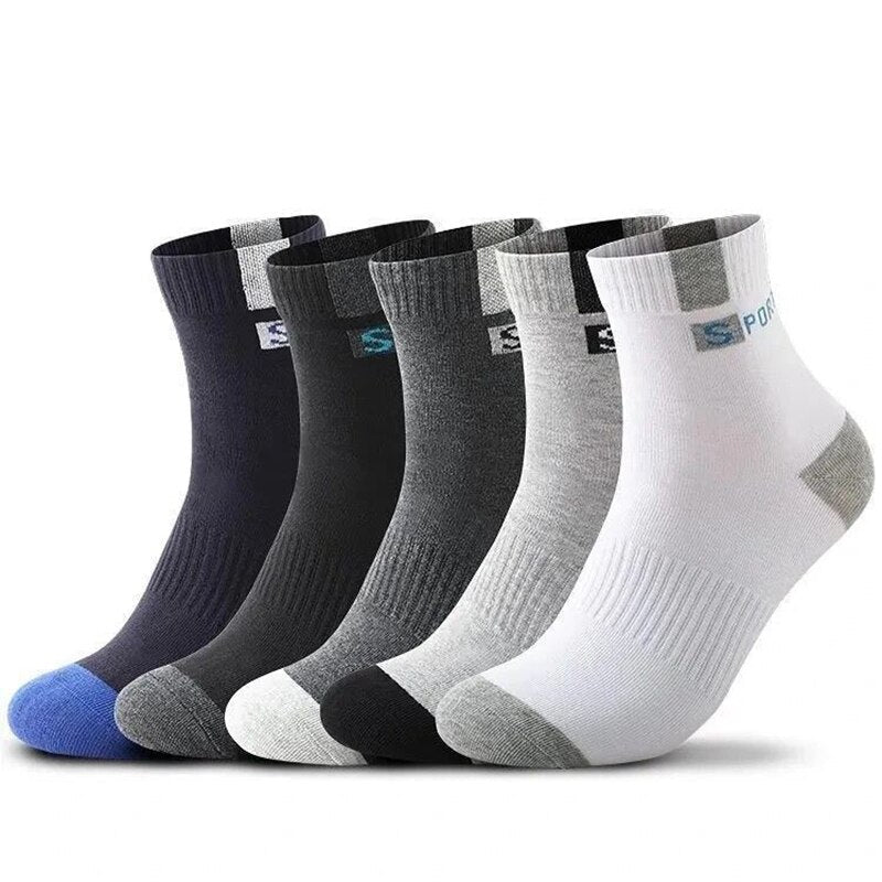 OCW Combo 5 Pairs Men Diabetic Socks Extra Breathable Elastic Fabric Comfy Summer Stretchy High Quality OCWShoes