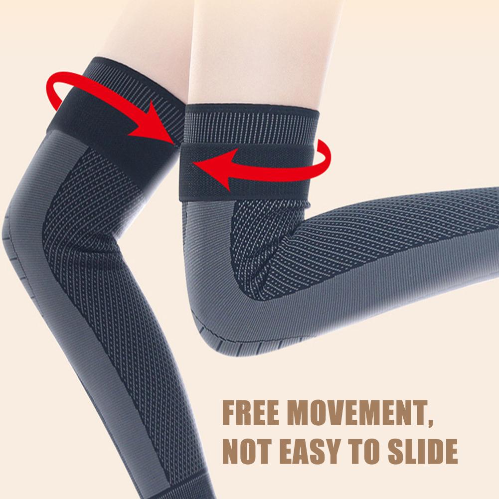 OCW Long Knee Compression Brace Pads Protect Leg Swelling Pain Arthritis Relieve OCWShoes