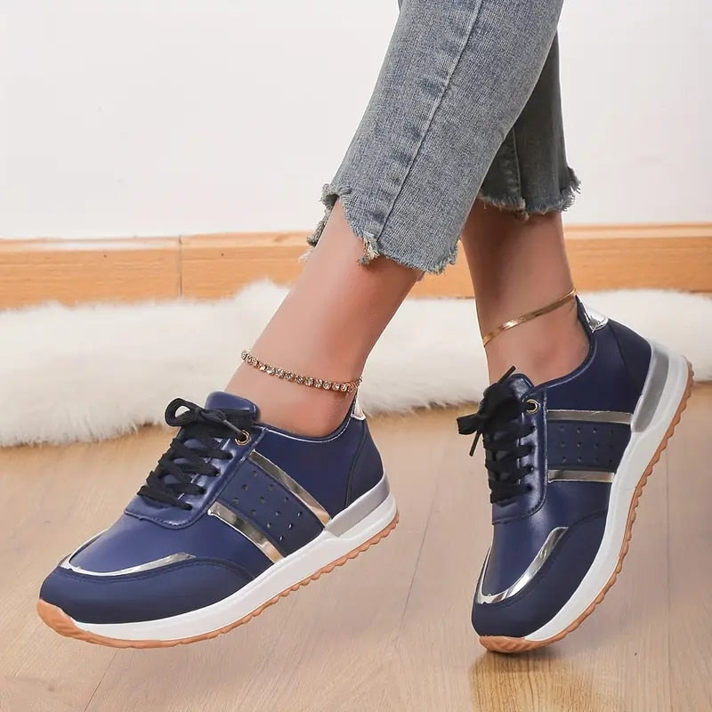 OCW Orthopedic Women Shoes Leather Breathable Comfy Summer Platform Sneakers OCWShoes