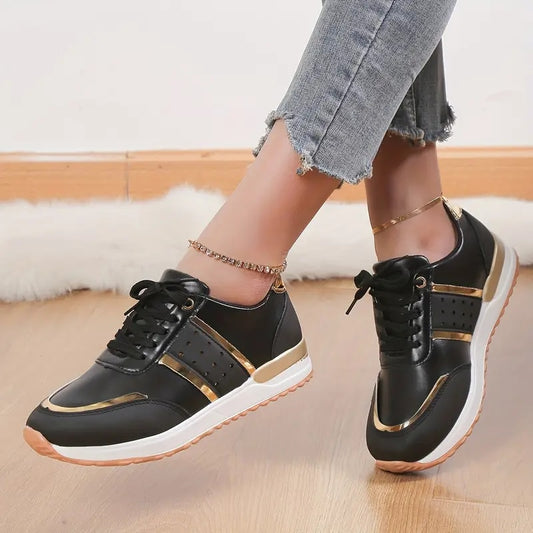 OCW Orthopedic Women Shoes Leather Breathable Comfy Summer Platform Sneakers