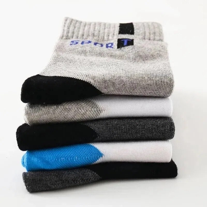 OCW Combo 5 Pairs Men Diabetic Socks Extra Breathable Elastic Fabric Comfy Summer Stretchy High Quality OCWShoes