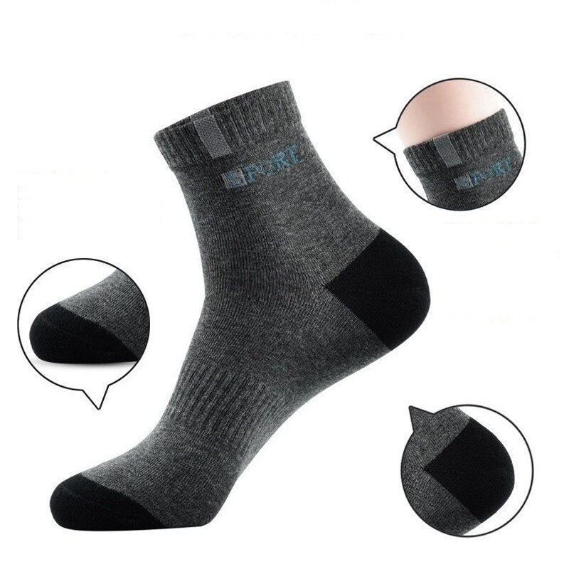 OCW Combo 5 Pairs Men Diabetic Socks Extra Breathable Elastic Fabric Comfy Summer Stretchy High Quality OCWShoes