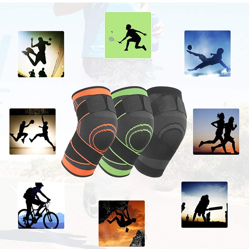 OCW 1 PC Short Knee Pads Support Gym Pressurized Elastic Compression Cross Braces OCWShoes