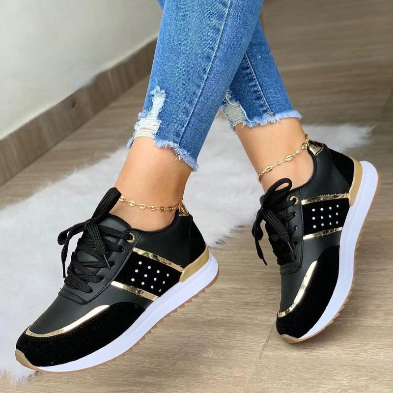 OCW Orthopedic Women Shoes Leather Breathable Comfy Summer Platform Sneakers OCWShoes