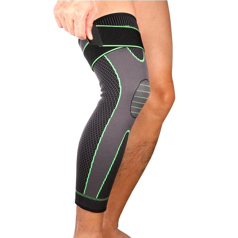 OCW Long Knee Compression Brace Pads Protect Leg Swelling Pain Arthritis Relieve OCWShoes