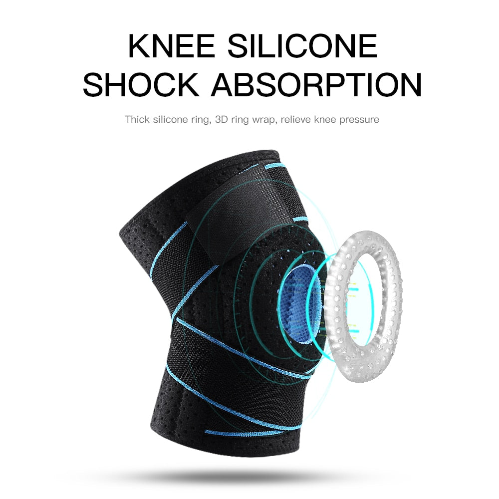 OCW 1 PC Unisex Knee Pads Sport Support Compression Short Elastic Silicon Soft OCWShoes