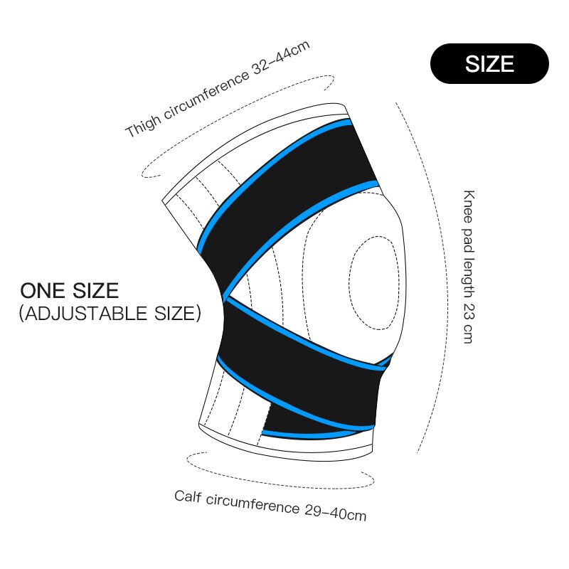 OCW 1 PC Unisex Knee Pads Sport Support Compression Short Elastic Silicon Soft OCWShoes