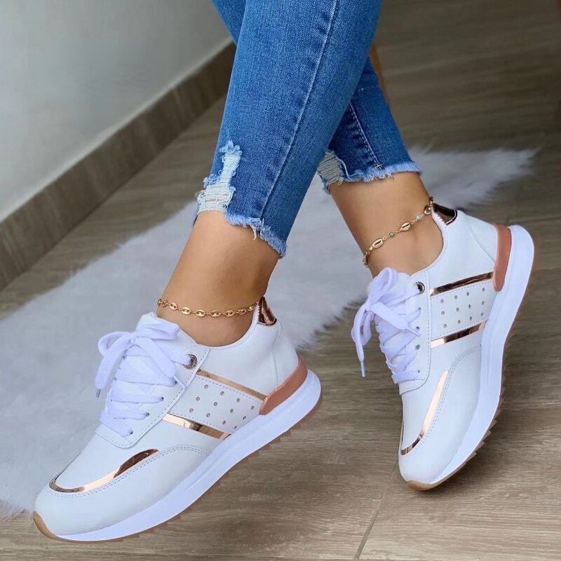 OCW Orthopedic Women Shoes Leather Breathable Comfy Summer Platform Sneakers OCWShoes