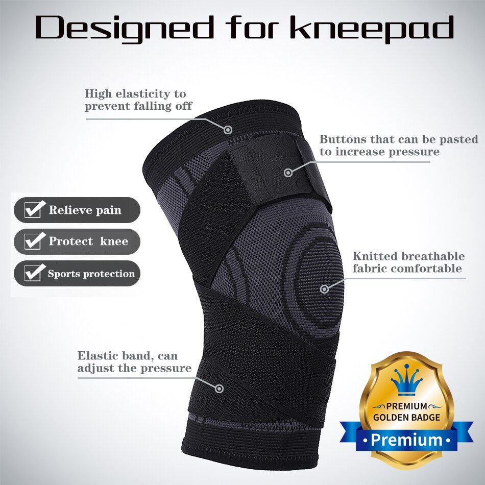 OCW 1 PC Short Knee Pads Support Gym Pressurized Elastic Compression Cross Braces OCWShoes