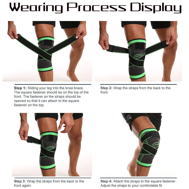 OCW 1 PC Short Knee Pads Support Gym Pressurized Elastic Compression Cross Braces OCWShoes