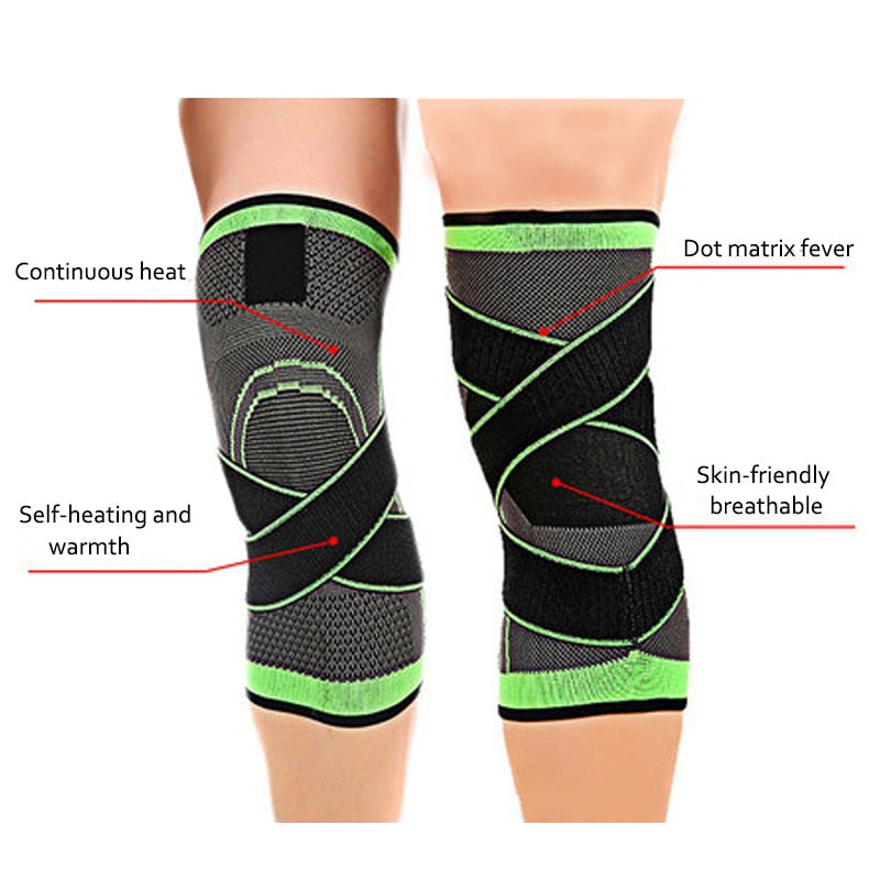 OCW 1 PC Short Knee Pads Support Gym Pressurized Elastic Compression Cross Braces OCWShoes
