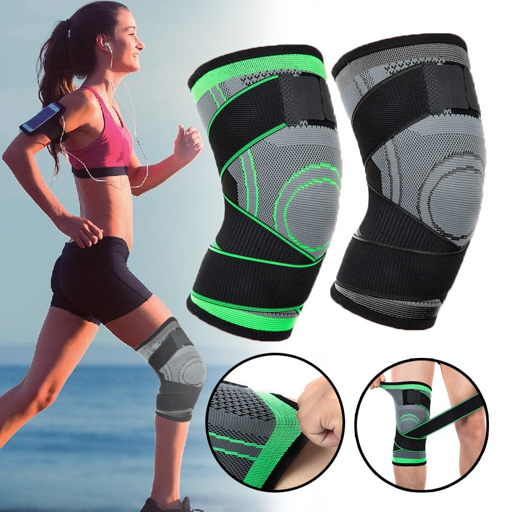 OCW 1 PC Short Knee Pads Support Gym Pressurized Elastic Compression Cross Braces OCWShoes