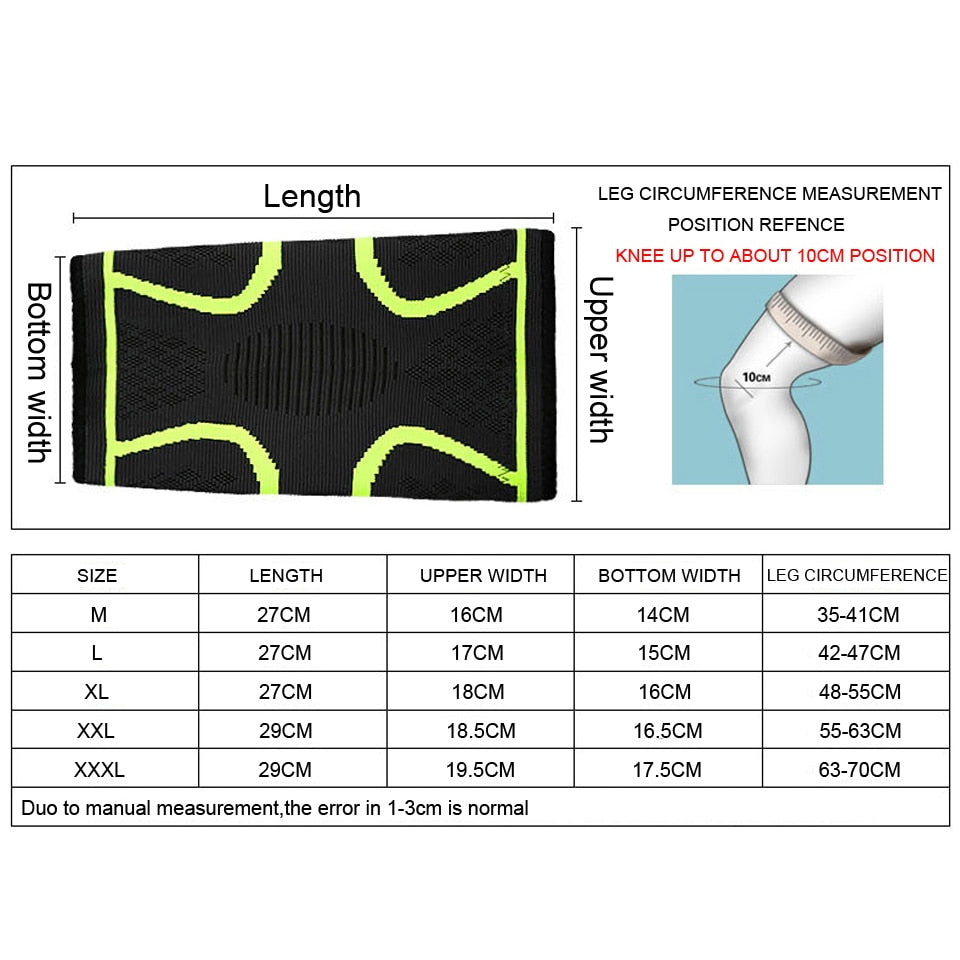 OCW 1 PC Knee Protect Compression Sleeve Comfortable Breathable Elastic Fabric Sport Support OCWShoes