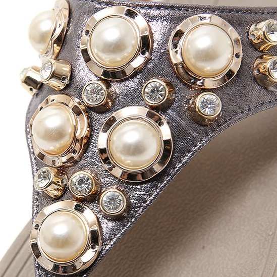 OCW Arch Support Sandals Women Breathable Rhinestone Flip-flops Durable EVA Bling Summer OCWShoes