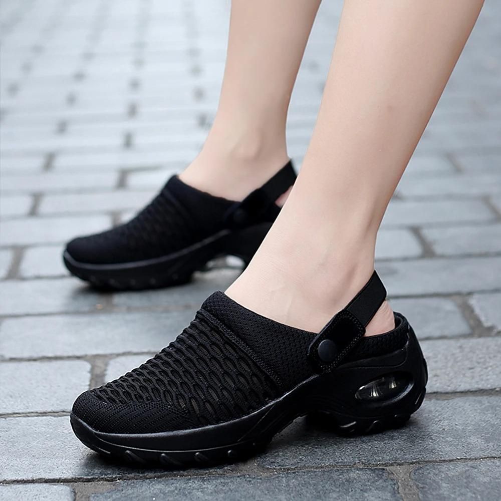 OCW Premium Casual Comfy Women Summer Mid-heel Slip-on Shoes OCWShoes