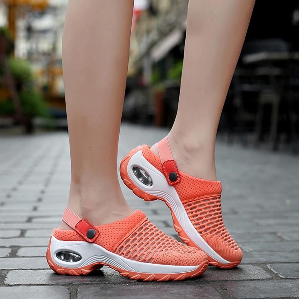 OCW Premium Casual Comfy Women Summer Mid-heel Slip-on Shoes OCWShoes