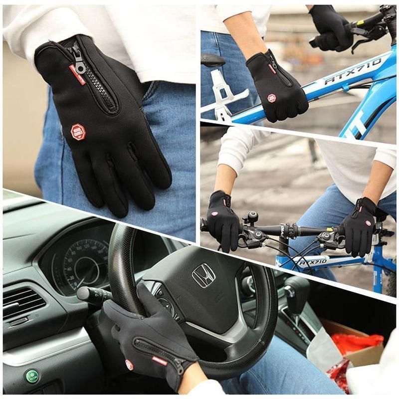 FleekComfy Warm Thermal Gloves Cycling Running Driving Gloves lifepigment