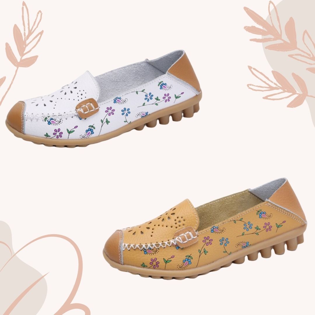 OCW Genuine Leather Flats Women Summer Casual Loafers OCWShoes