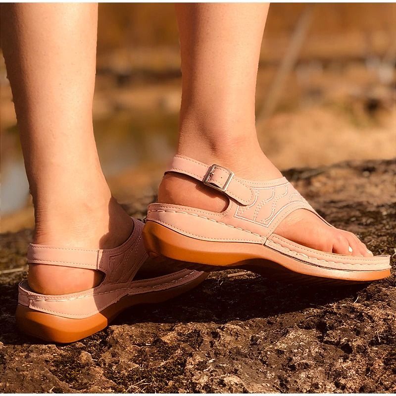 OCW Women Sandals Summer Casual Soft Flat Sole Open Toe Design OCWShoes