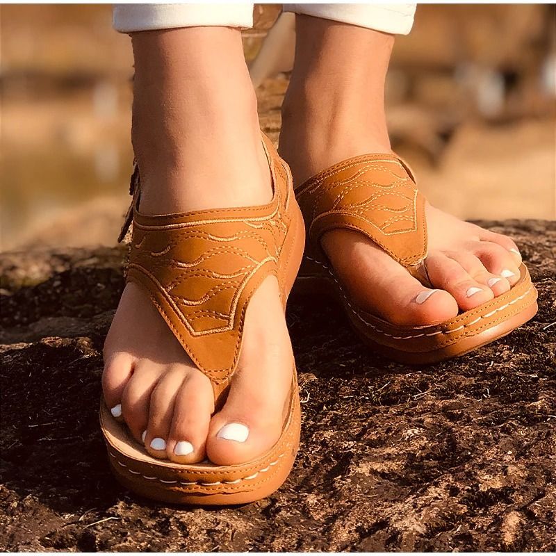 OCW Women Sandals Summer Casual Soft Flat Sole Open Toe Design OCWShoes