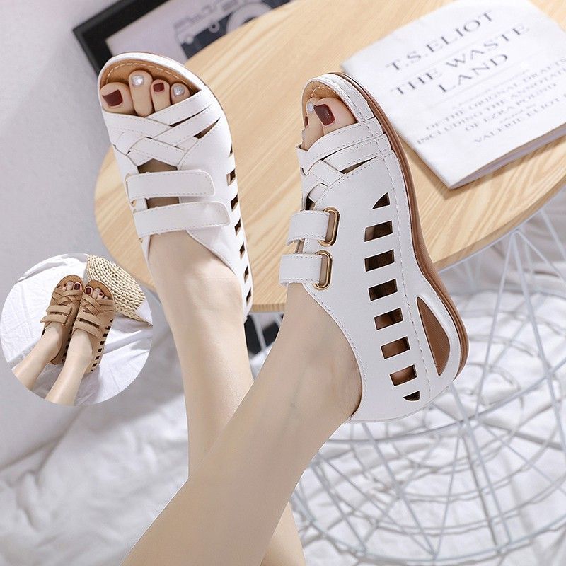 OCW Women Hollow Sandals Breathable Hook Loop Open Toe Summer OCWShoes