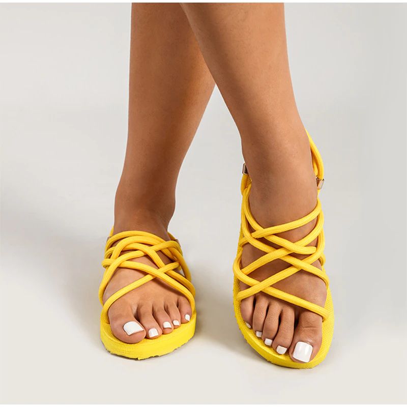 OCW Summer Women Braided Rope Comfortable Casual Sandals OCWShoes