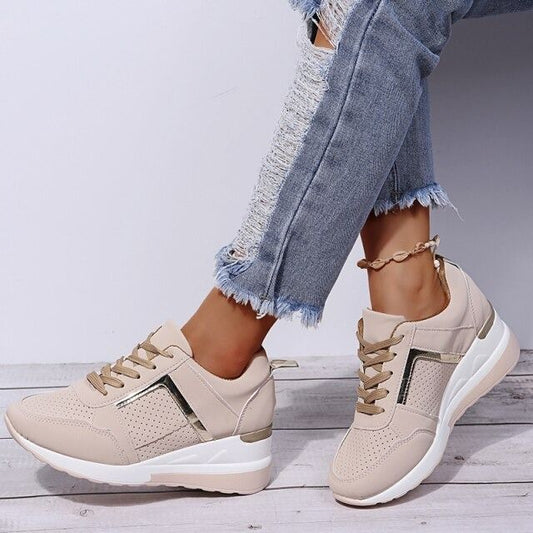 OCW Orthopedic New Women Sneakers Lace-up Wedge Sport Shoes Design OCWShoes