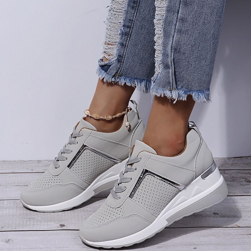 OCW Orthopedic New Women Sneakers Lace-up Wedge Sport Shoes Design