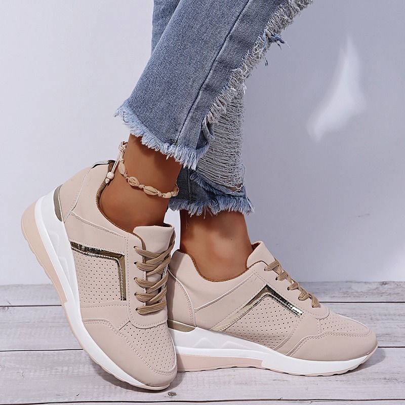 OCW Orthopedic New Women Sneakers Lace-up Wedge Sport Shoes Design