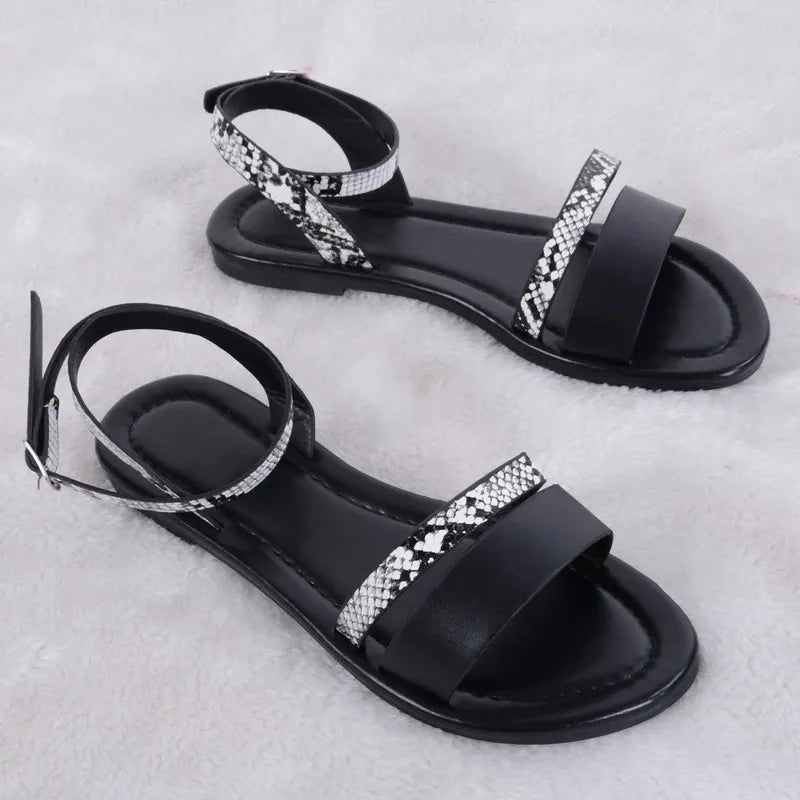 OCW Summer Women Comfortable Retro Buckle Strap Sandals OCWShoes