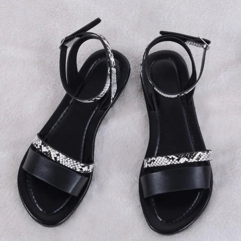 OCW Summer Women Comfortable Retro Buckle Strap Sandals OCWShoes