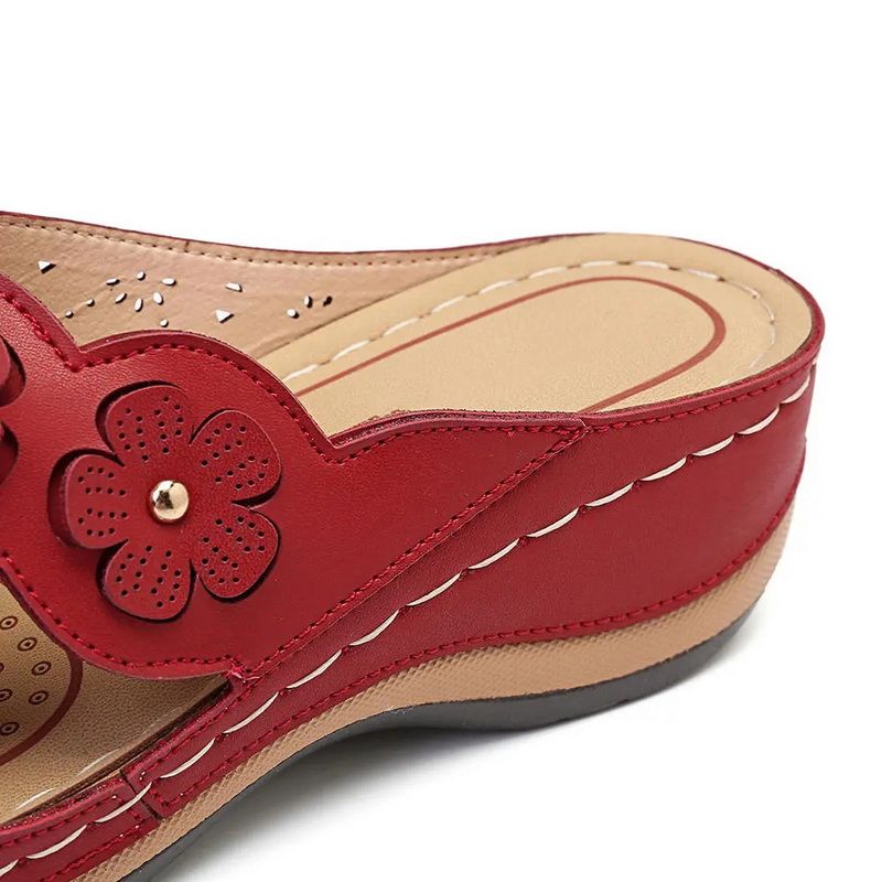 OCW Women Soft Leather Comfortable Vintage Sandals OCWShoes