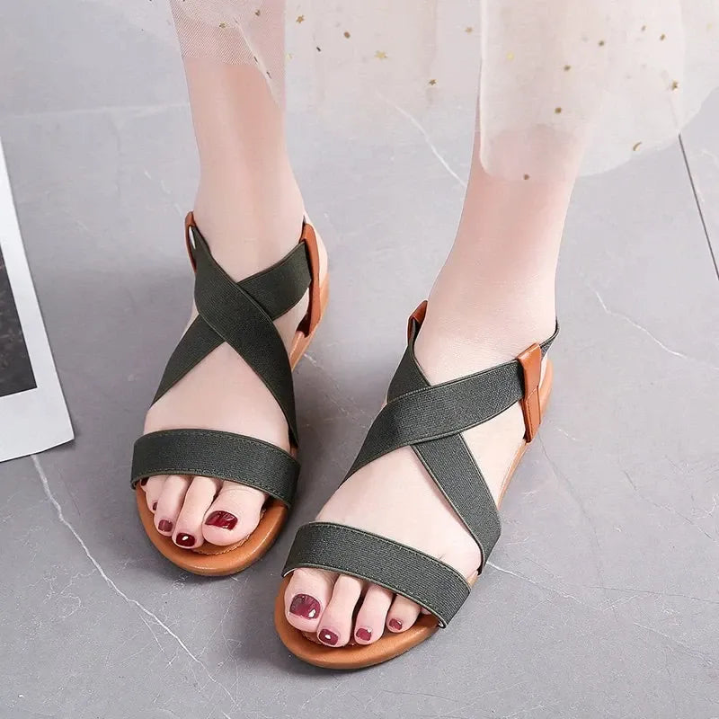 OCW Women Casual Cross Strap Sandals Design OCWShoes