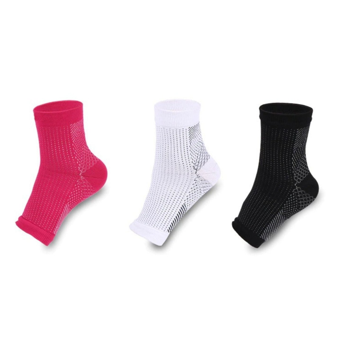 OCW Foot Heel Ankle Compression Socks Anti-fatigue Varicose Sleeve (Set 10 pairs) OCWShoes