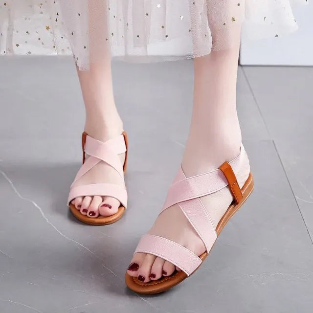 OCW Women Casual Cross Strap Sandals Design OCWShoes