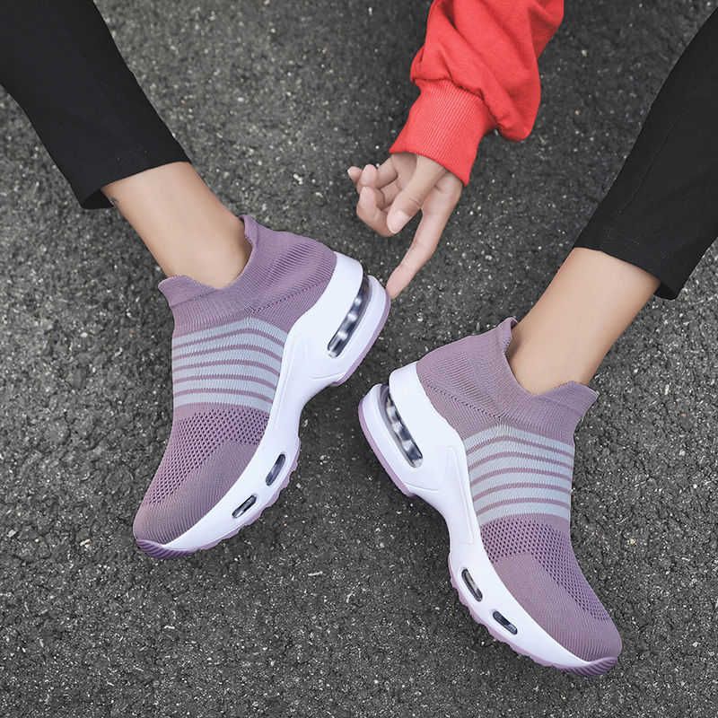 OCW Orthopedic Women Chick Knitted Sneaker Sporty Casual Breathable Modern Comfortable Shoe