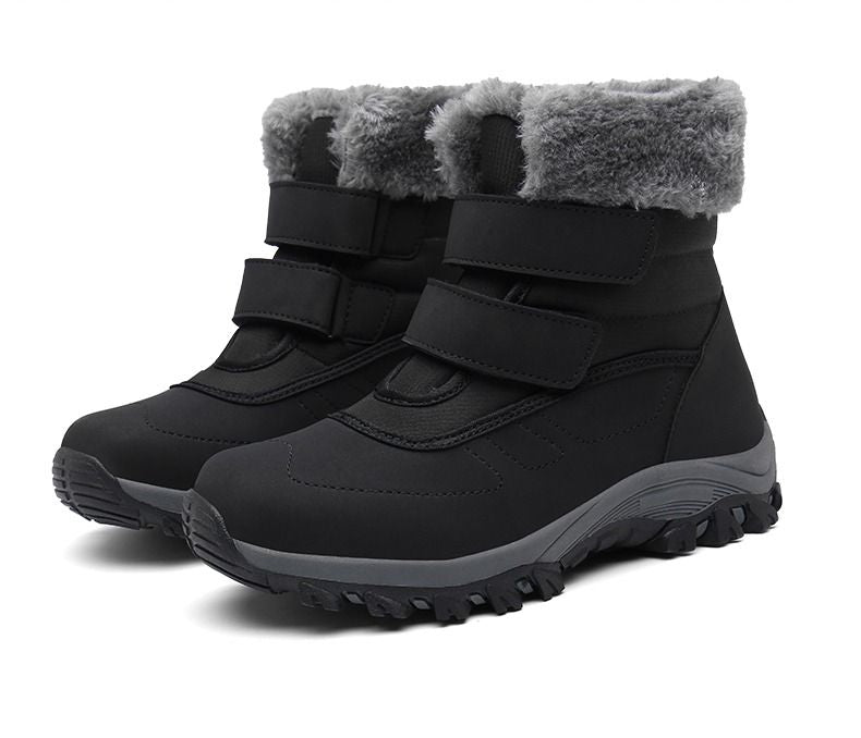 OCW Orthopedic Women Thick Fur Padded Boots Cozy Outdoor Waterproof Winter Shoes
