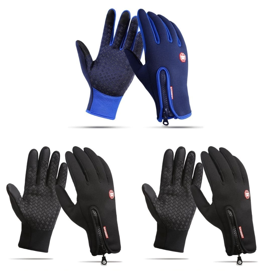 FleekComfy Warm Thermal Gloves Cycling Running Driving Gloves lifepigment