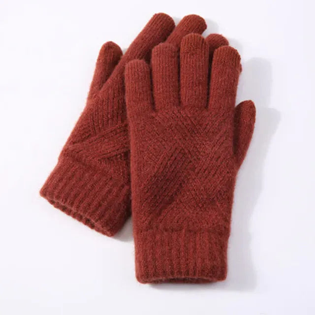 OCW Unisex Cotton Full Fingers Thick Warm Touch Screen Winter Gloves OCWShoes