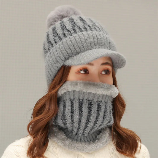 OCW Women Knitted Beanie Skullies Thick Warm Inside Convenient Winter Hats
