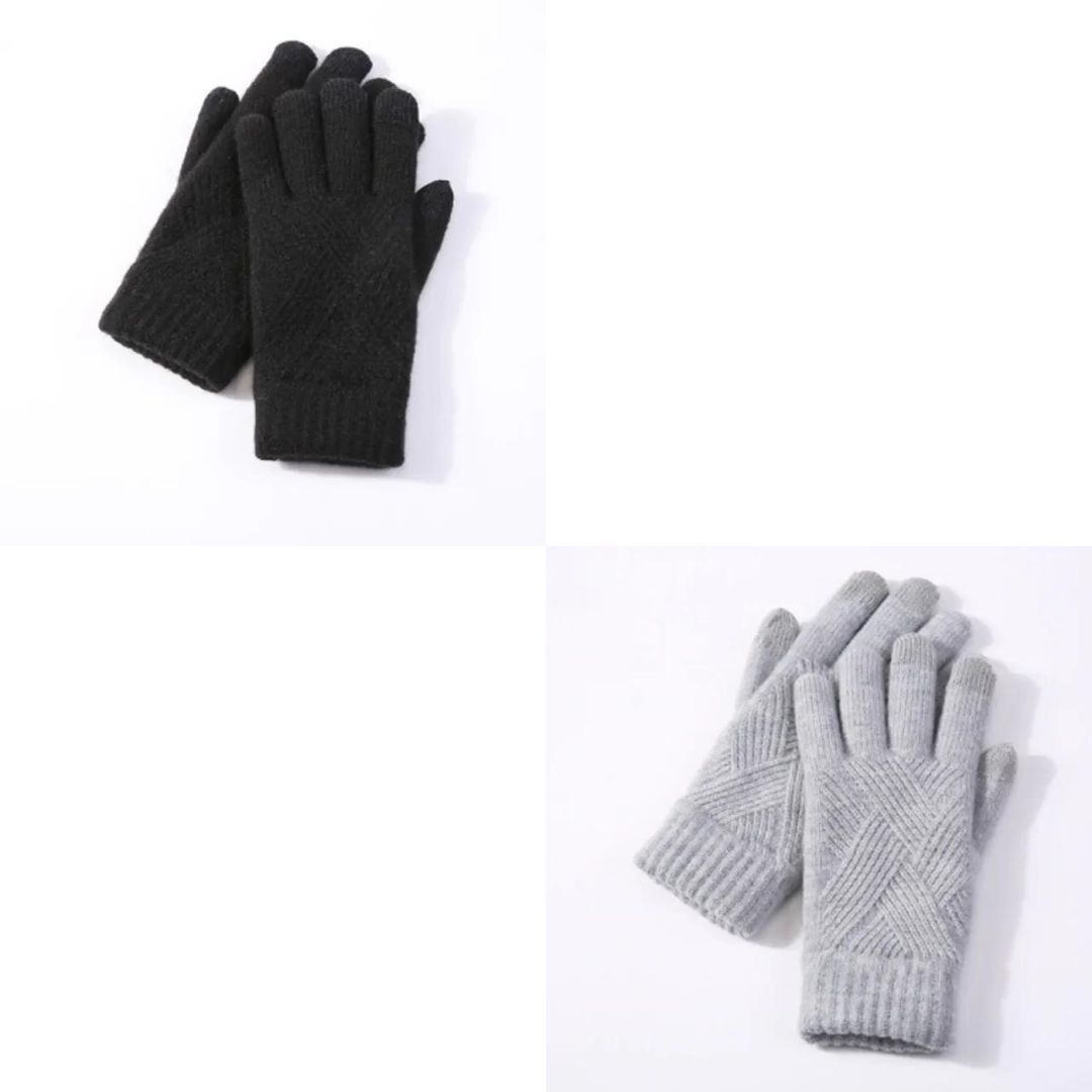 OCW Unisex Cotton Full Fingers Thick Warm Touch Screen Winter Gloves OCWShoes