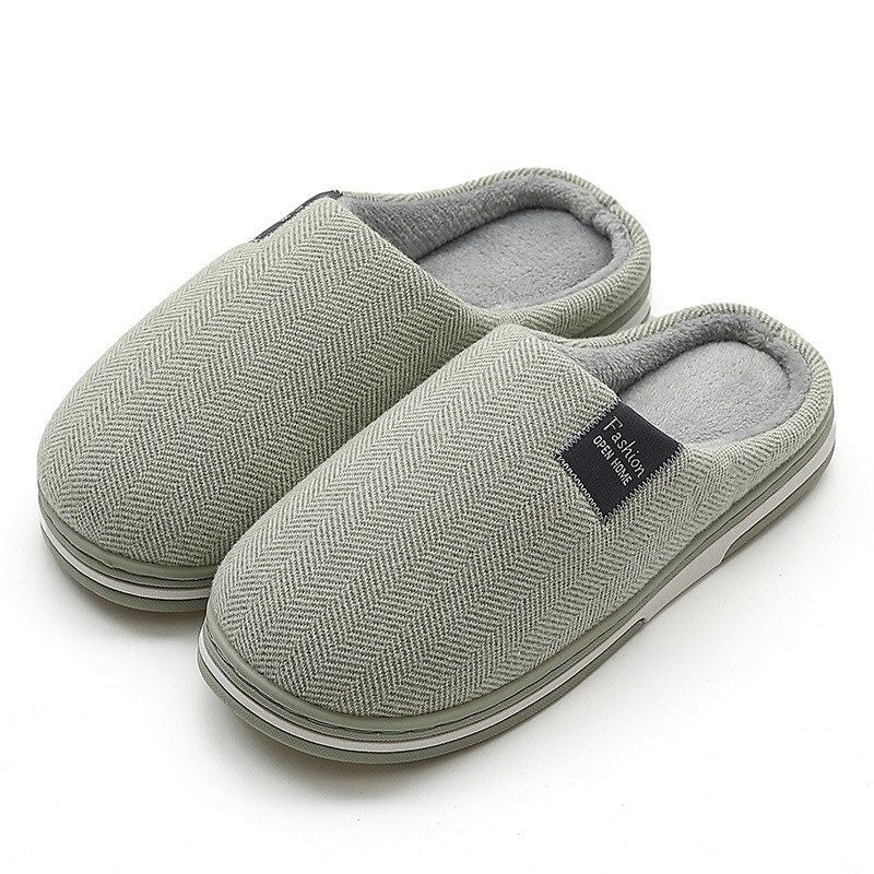 OCW Winter Women Home Slippers Soft Sole Keep Warm Plush Cotton Non-slip Indoors OCWShoes