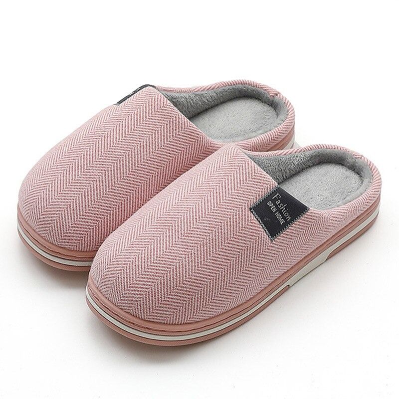 OCW Winter Women Home Slippers Soft Sole Keep Warm Plush Cotton Non-slip Indoors OCWShoes