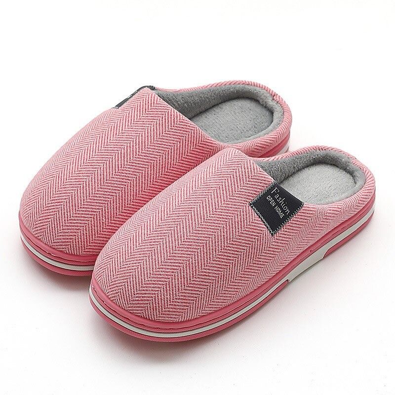 OCW Winter Women Home Slippers Soft Sole Keep Warm Plush Cotton Non-slip Indoors OCWShoes