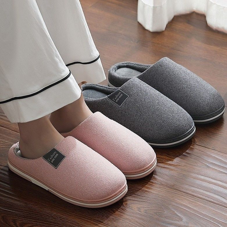 OCW Winter Women Home Slippers Soft Sole Keep Warm Plush Cotton Non-slip Indoors OCWShoes