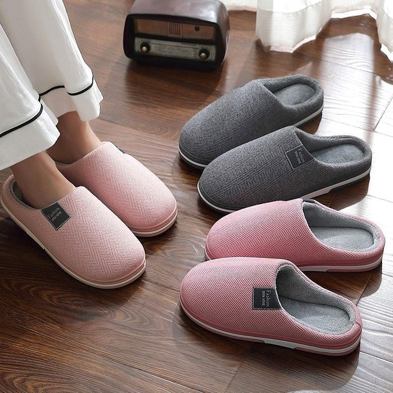 OCW Winter Women Home Slippers Soft Sole Keep Warm Plush Cotton Non-slip Indoors OCWShoes