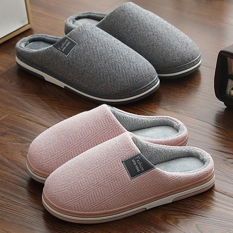 OCW Winter Women Home Slippers Soft Sole Keep Warm Plush Cotton Non-slip Indoors OCWShoes