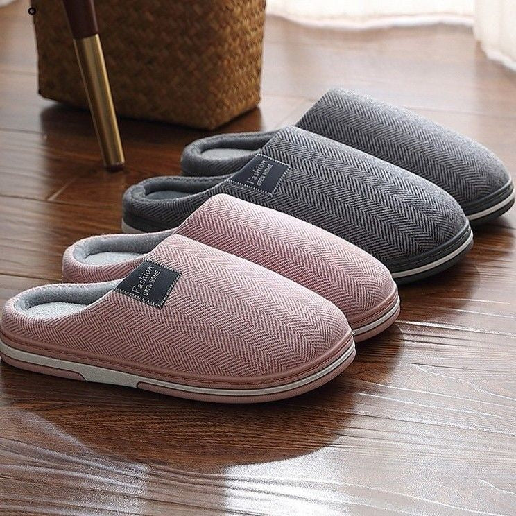 OCW Winter Women Home Slippers Soft Sole Keep Warm Plush Cotton Non-slip Indoors OCWShoes