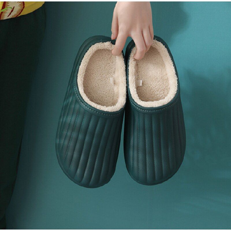 OCW Women Winter Warm Fur Comfortable Waterproof Nonslip Home Slippers OCWShoes