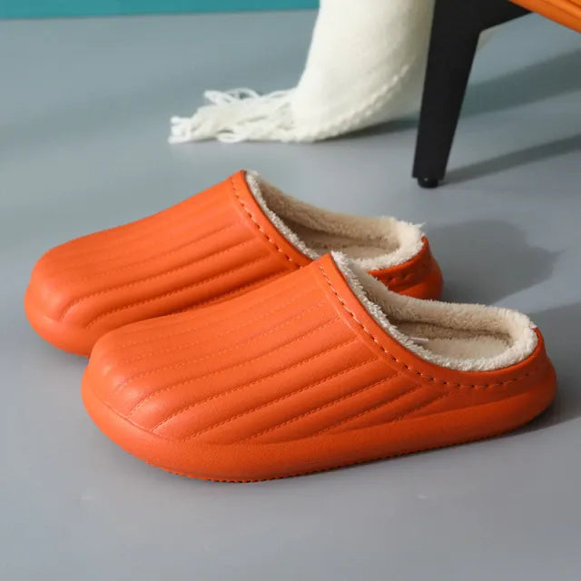 OCW Women Winter Warm Fur Comfortable Waterproof Nonslip Home Slippers OCWShoes